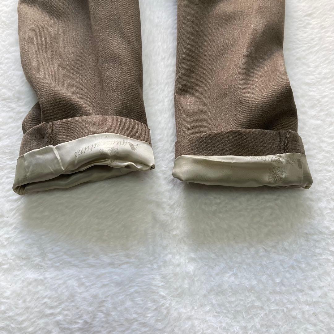 ✨極美品 アクアスキュータム　比翼チェスターコート　ベルベット　ロング　ブラウン