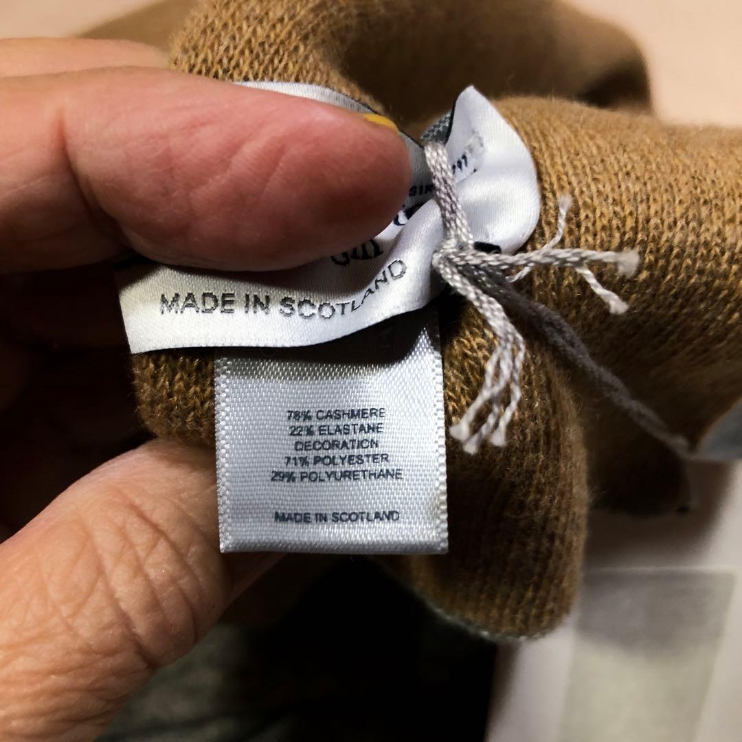 ジョンストンズ　ストール　リバーシブル　ポケット付き　新品未使用タグ付き