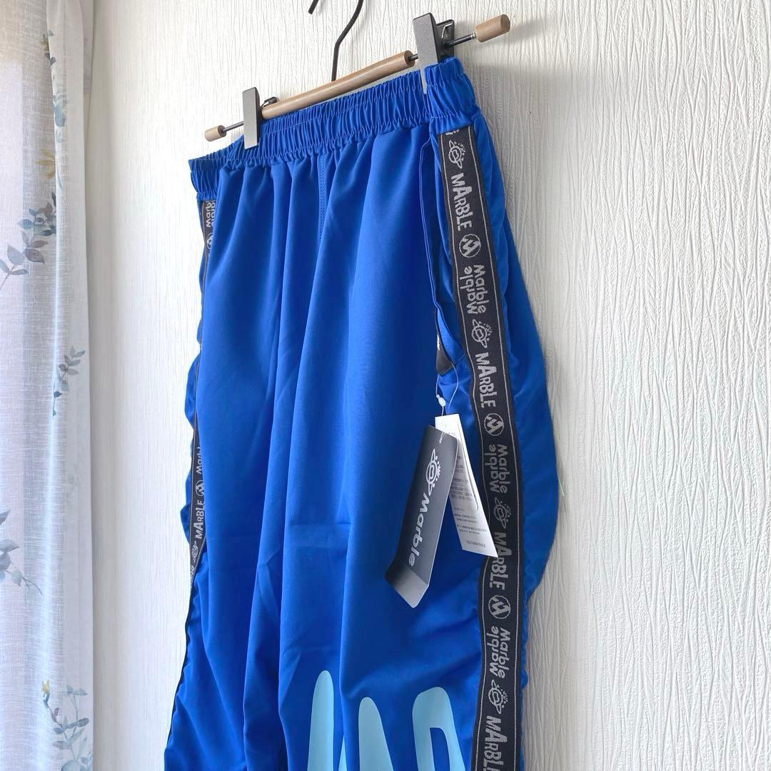 専用新品未使用タグ付 Marble フィットネスパンツMLブルー トレーニング
