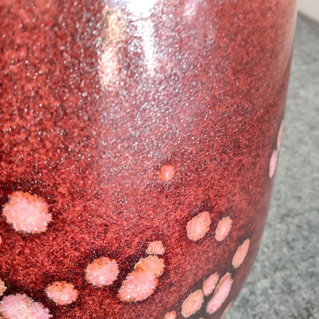 大型花器　西ドイツ　ファットラバ　W.GERMANY　フラワーベース　38cm