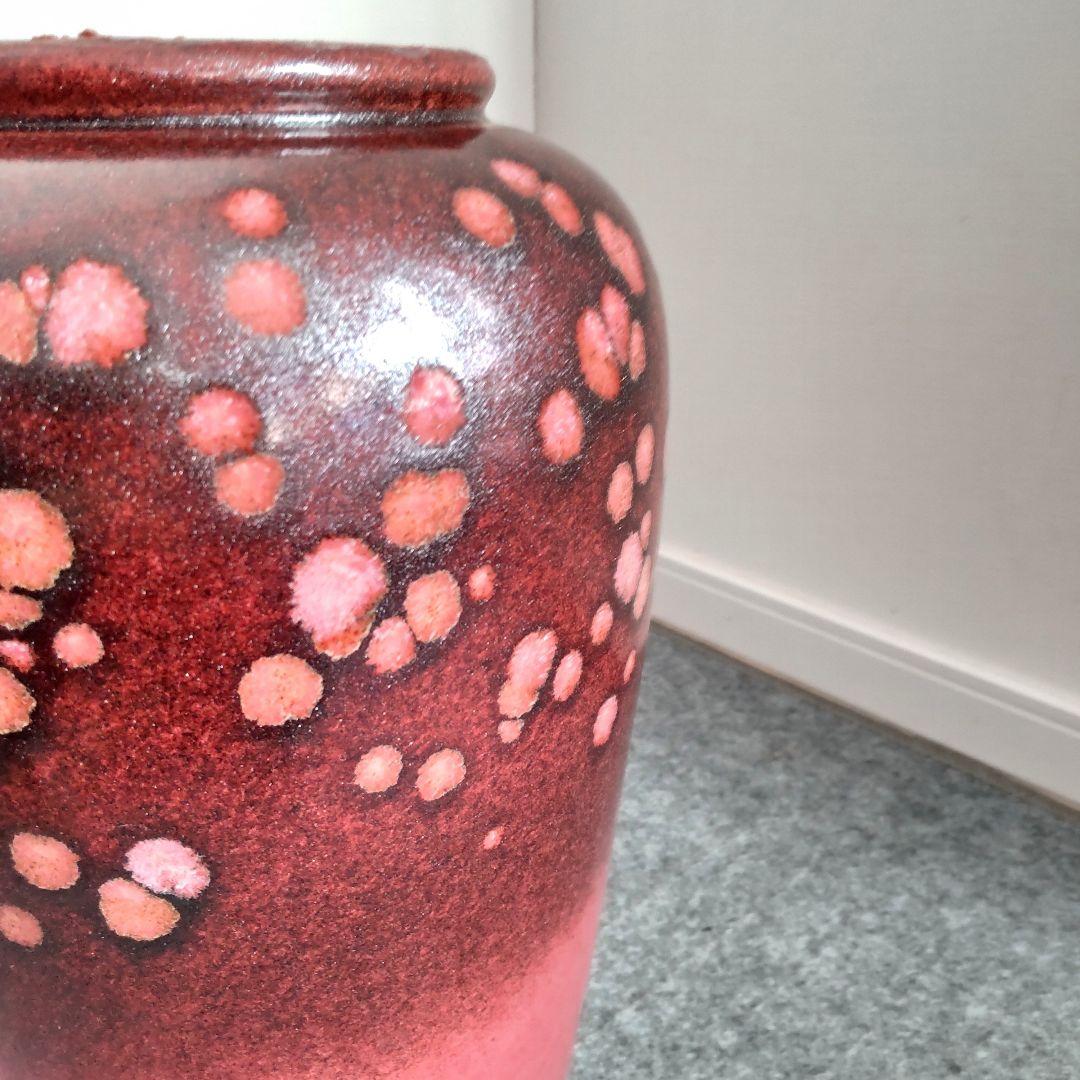 大型花器　西ドイツ　ファットラバ　W.GERMANY　フラワーベース　38cm