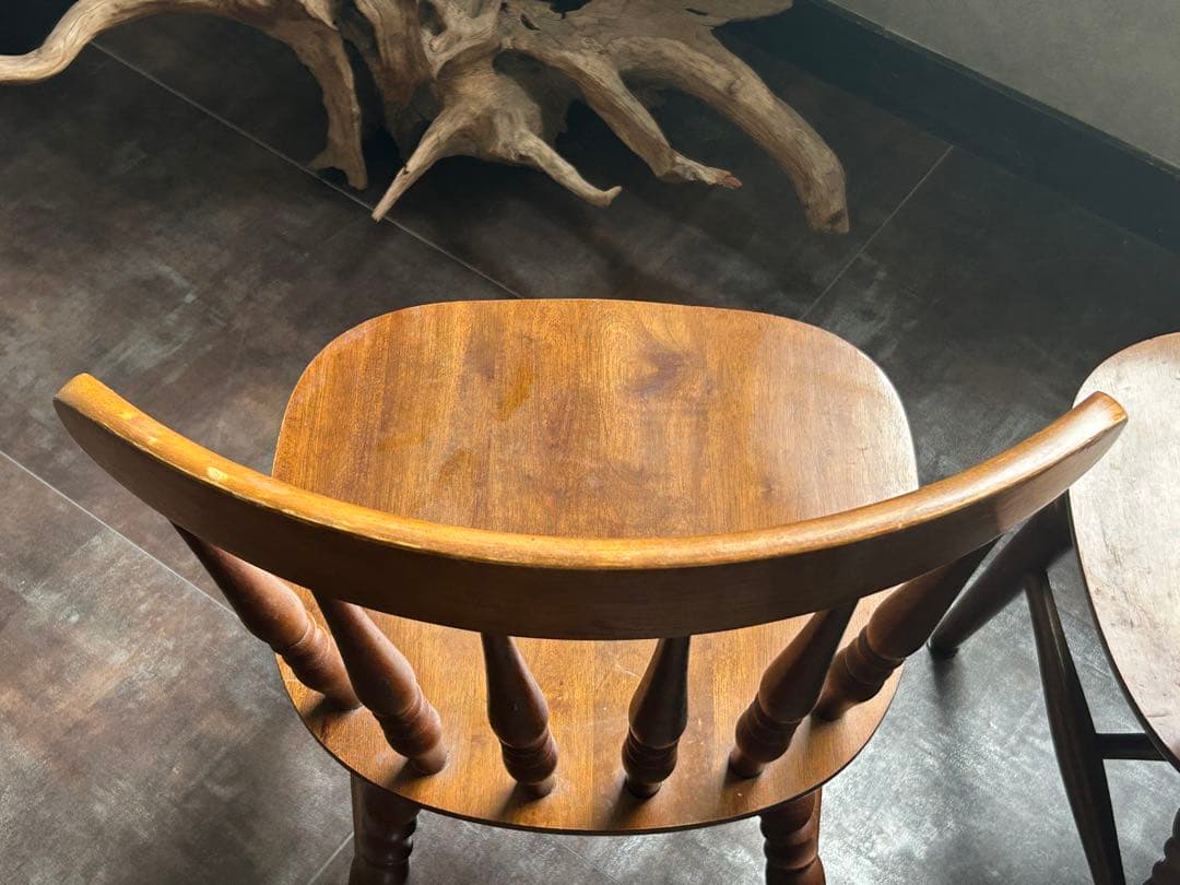 ウィンザーチェア　スポークチェア　ヴィンテージ　レトロ　クラシック　2脚　IR