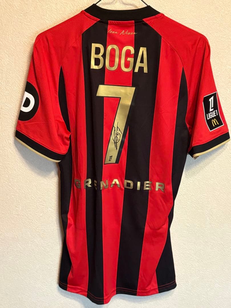 ニース　120周年記念ユニフォーム　選手支給品　ジェレミー・ボガサイン入り