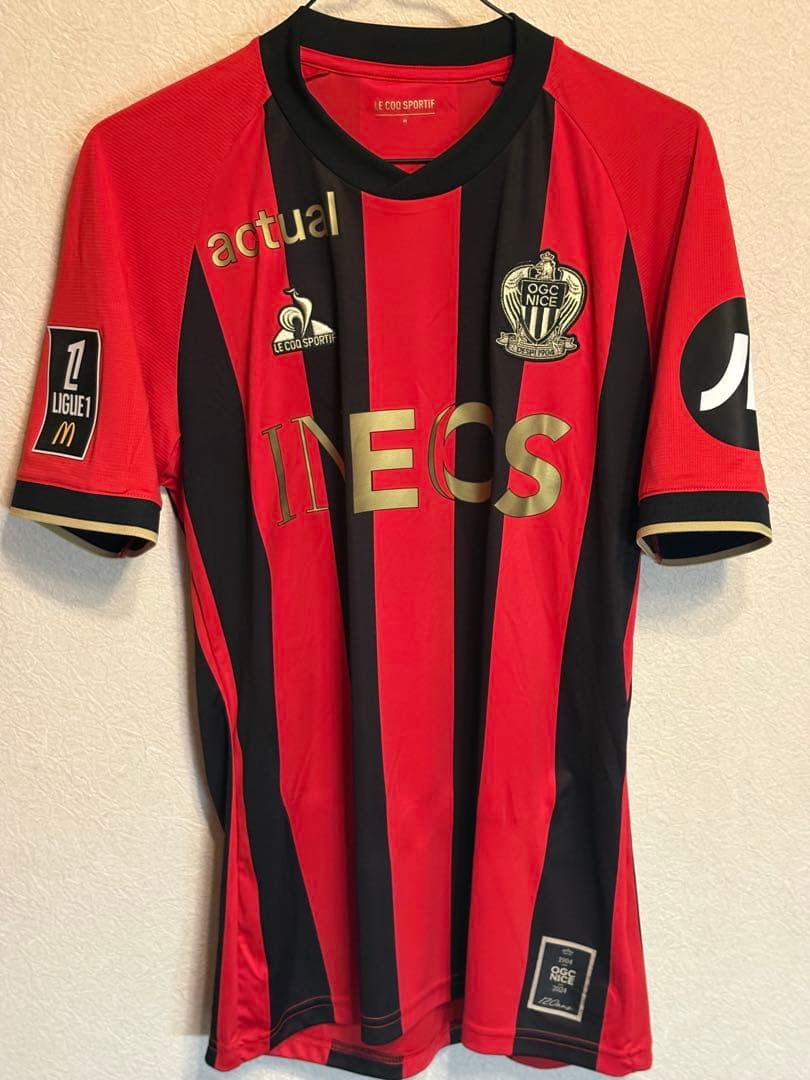 ニース　120周年記念ユニフォーム　選手支給品　ジェレミー・ボガサイン入り