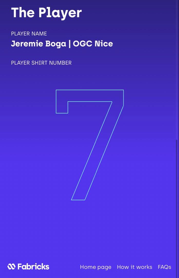 ニース　120周年記念ユニフォーム　選手支給品　ジェレミー・ボガサイン入り