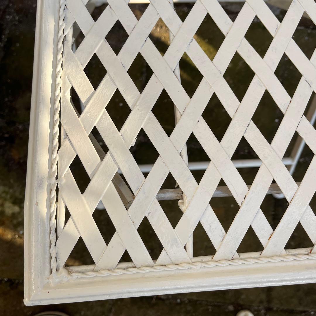 フランス製　ガーデニングテーブル　チェアー　アイアン