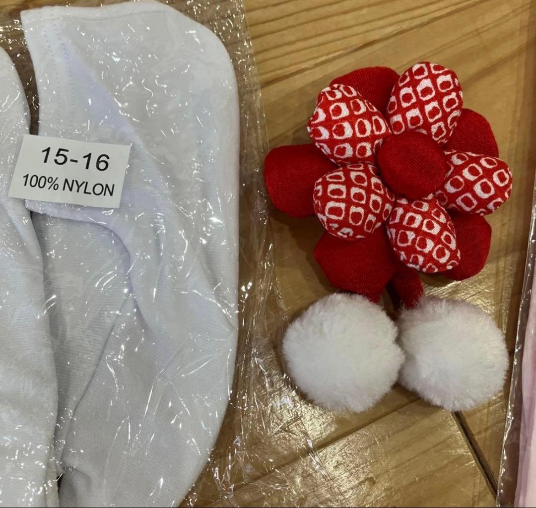 七五三 着物セット 赤い花柄