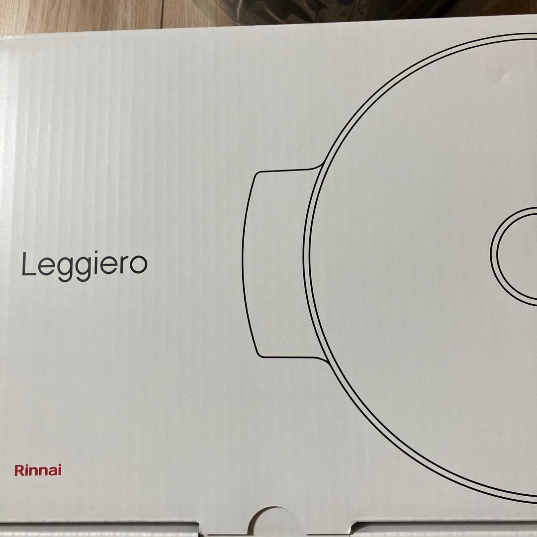 リンナイ■レジェロ Leggier無水調理鍋　黒 22cm美品