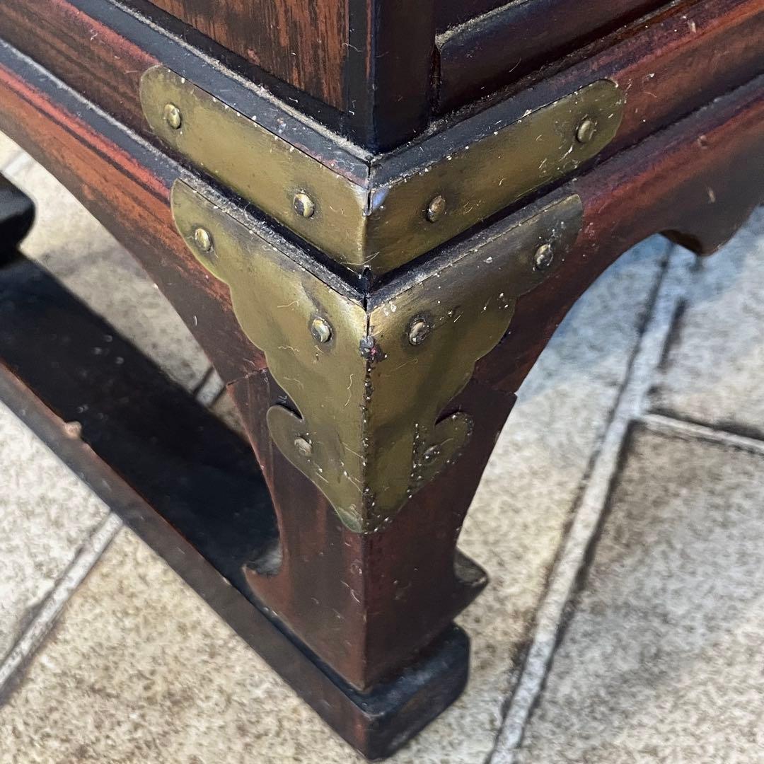 古美術 李朝家具 薬箪笥 ヤクジャン 引き出し 戸棚 レトロ 木製 アンティーク