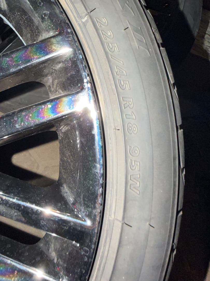 210系クラウン 純正ホイール 225/45R18 美品