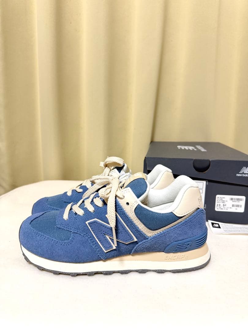 新品New Balance WL574RBS 23.5cm ブルー スニーカー