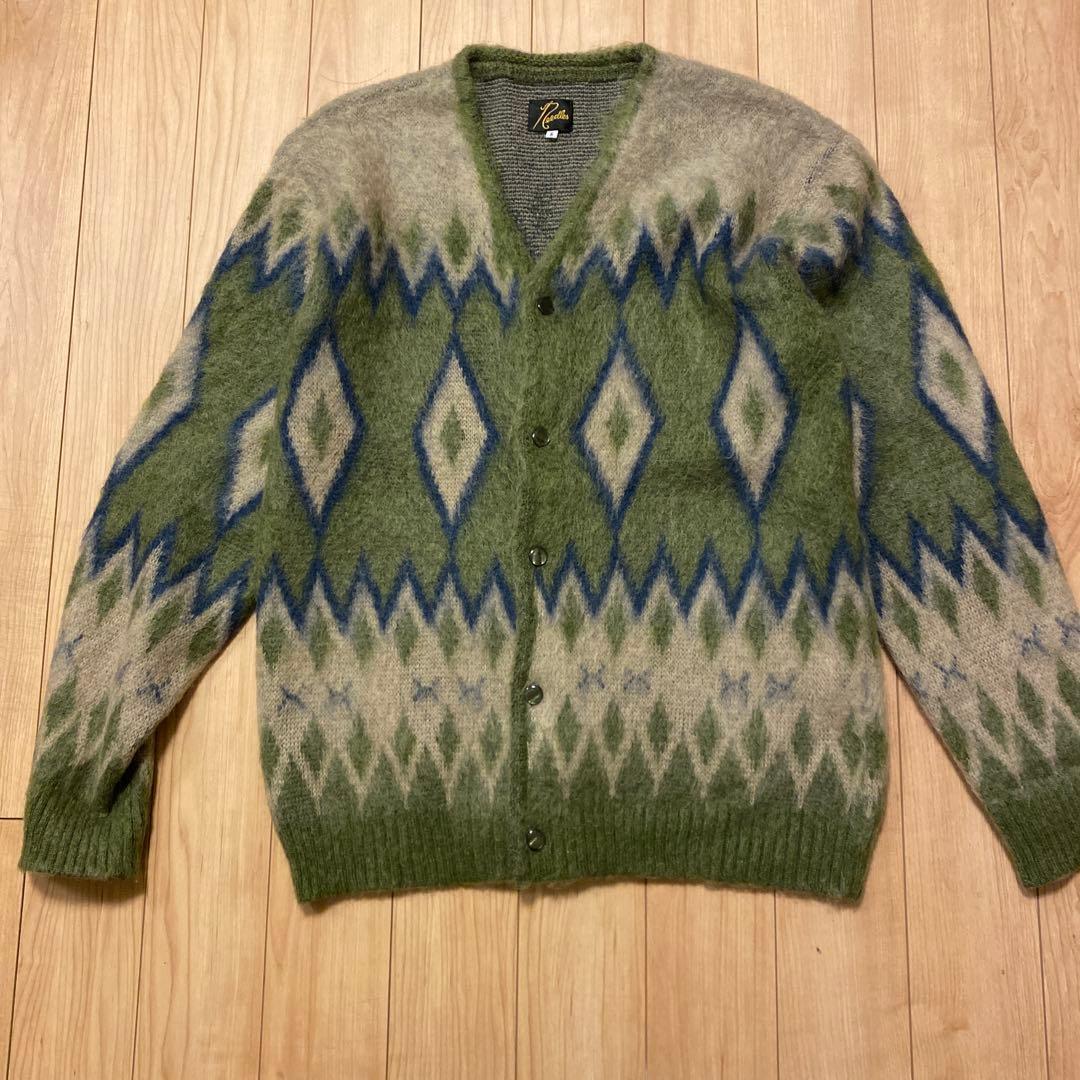 Needles ダイヤモンドパターン カーディガン S