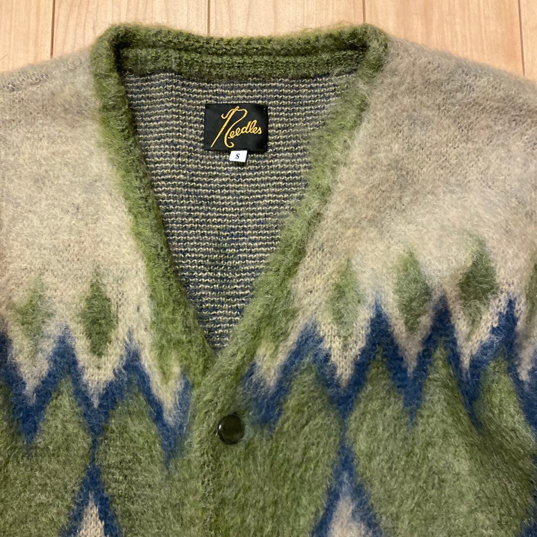 Needles ダイヤモンドパターン カーディガン S