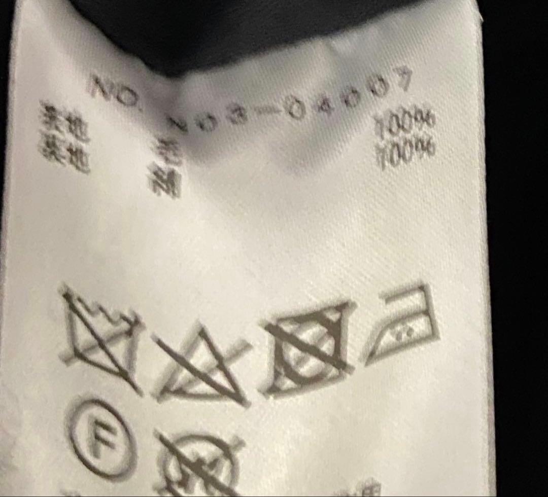 COMOLI ウール ショールカラーコート ネイビー サイズ3