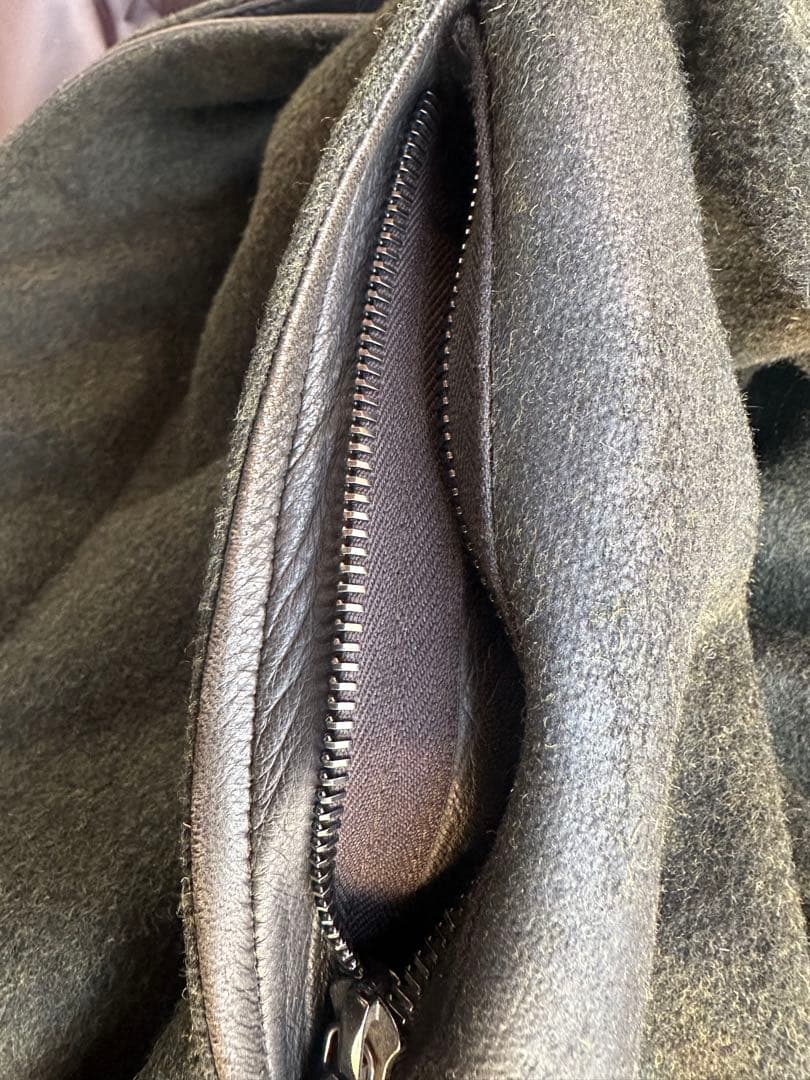 ジャケット・アウター \"prada\"leather collar balmacaan coat