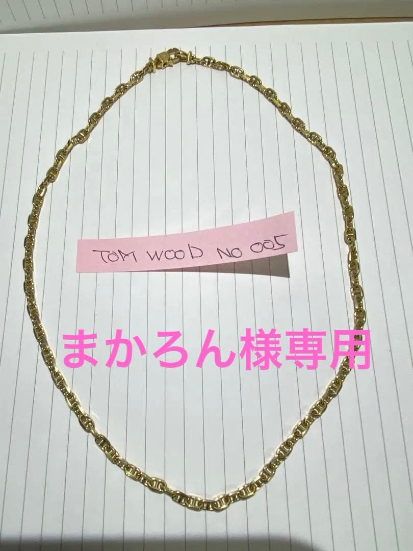 アクセサリー TOM WOOD Anker chain gold No.005