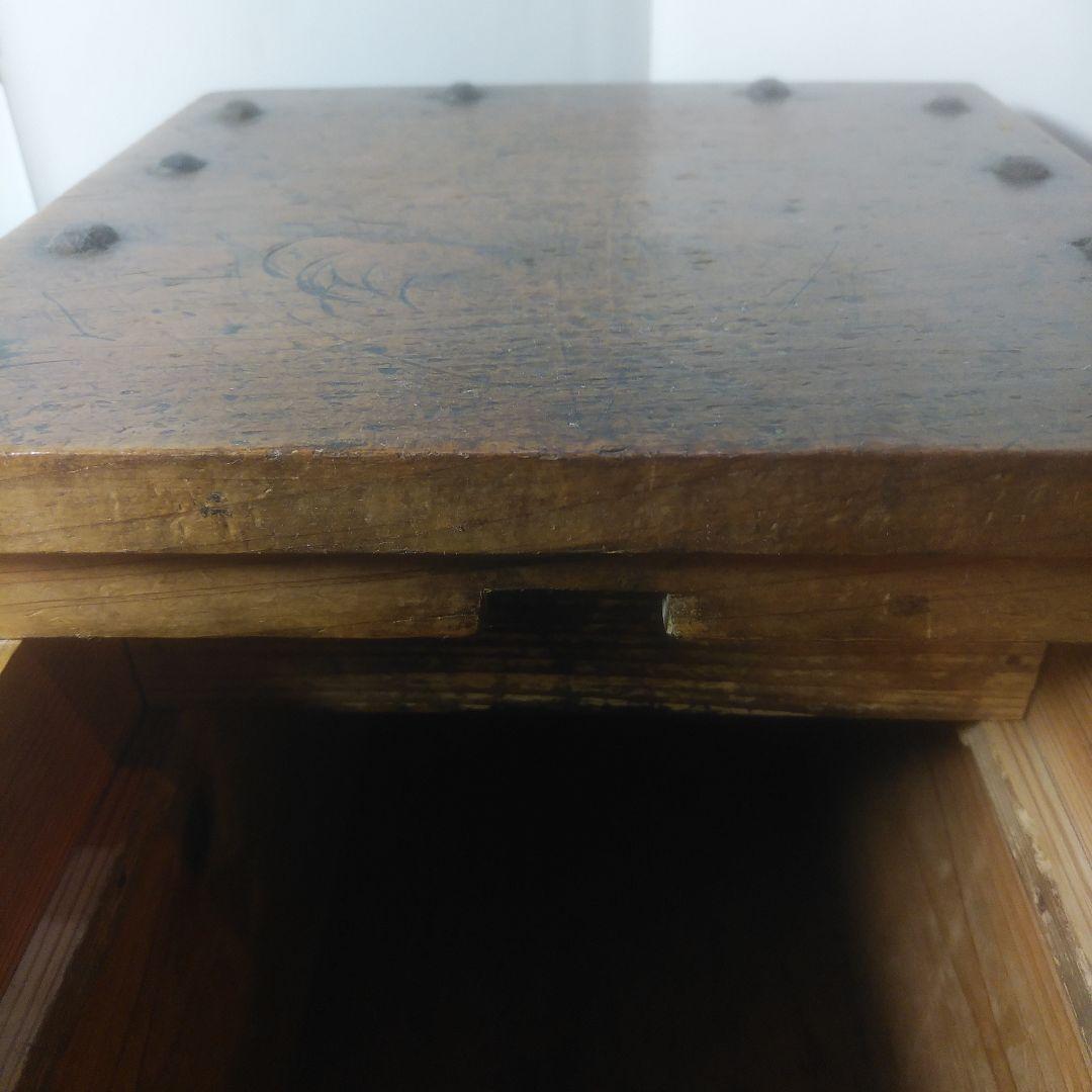 木製金庫　鍵付　時代箪笥　古民具　銭函　銭箱　千両箱　愛媛　船箪笥　明治十九年