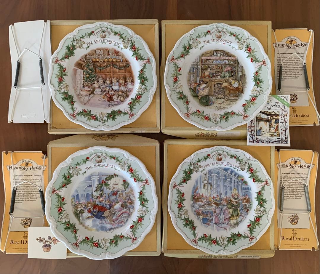 ブランブリーヘッジ ミッドウィンターシリーズ プレート 4枚セット