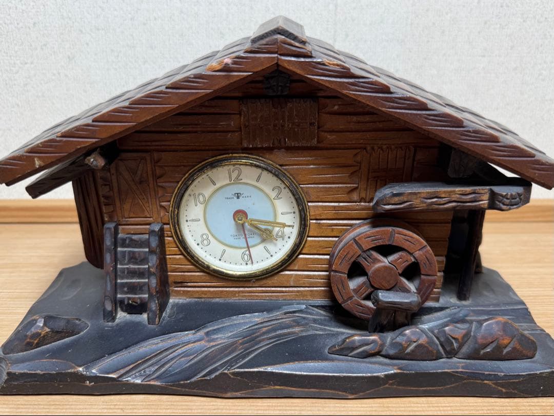 東京時計 木製置時計 オルゴール付き