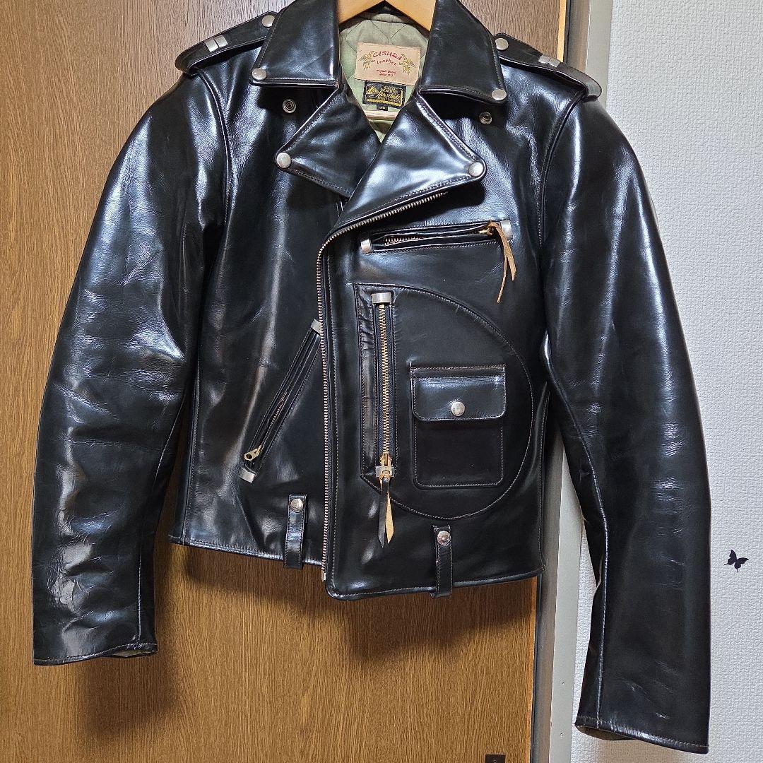 ダブルライダースジャケット 38