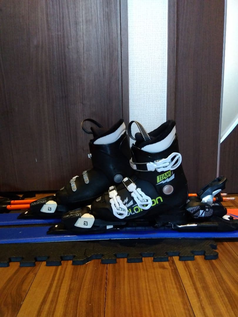 【ハイエンドモデル】SALOMON 子供用 スキーセット メンテ・WAX済み✔