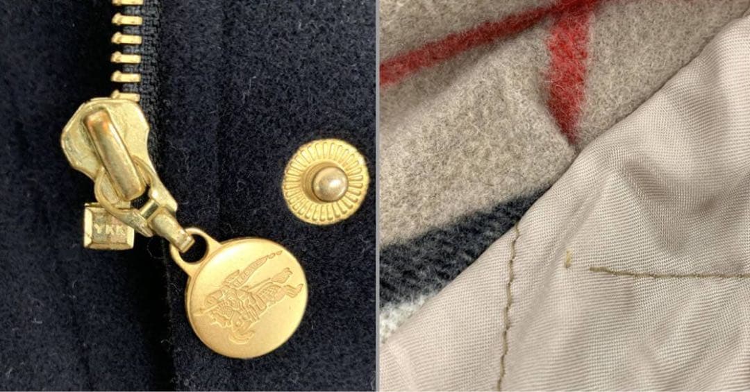 T01/078 Burberrys バーバリー フード付 ジップアップコート