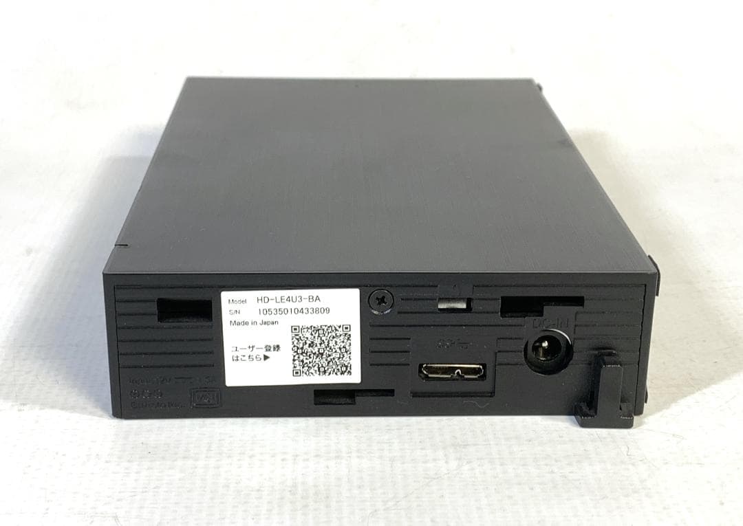 BUFFALO 4.0TB USB3.2 外付けHDD HD-LE4U3 良品