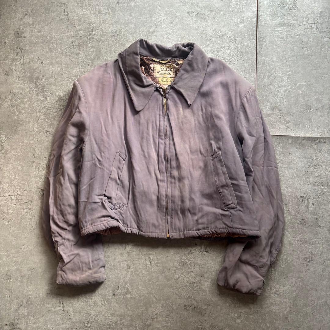 古着　50s lakeland レーヨン　ギャバジャン　ギャバジン　ジャケット