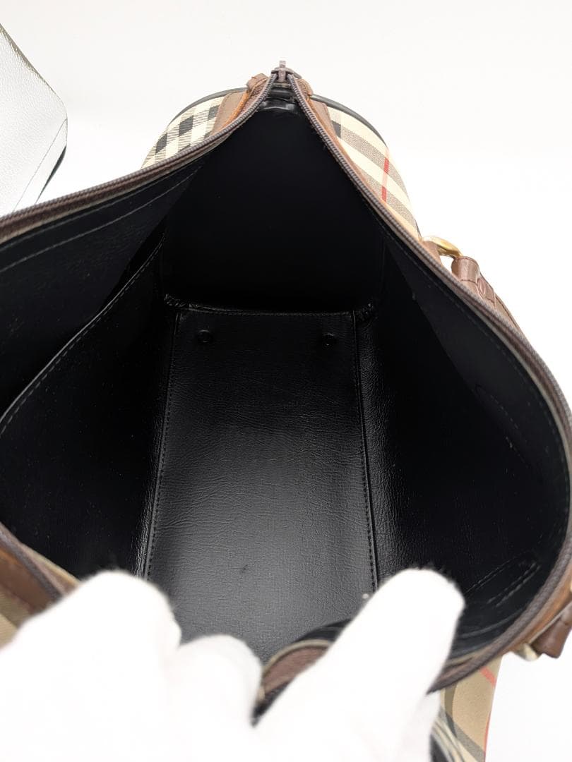 良品✨ バーバリー ボストンバッグ ノヴァチェック キャンバス ベージュ 0LH