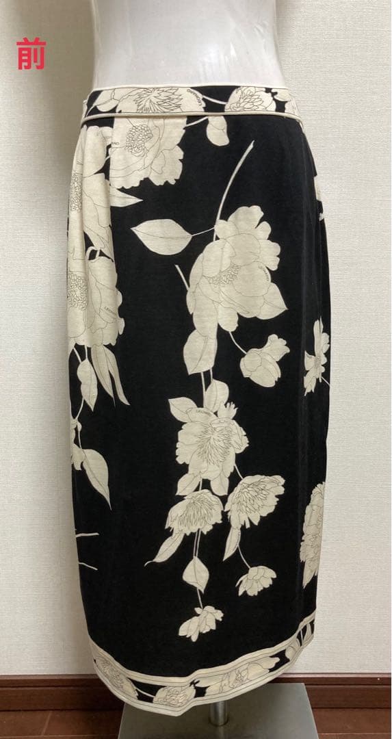 新品未使用　LEONARD スカート (毛60%、シルク40%)