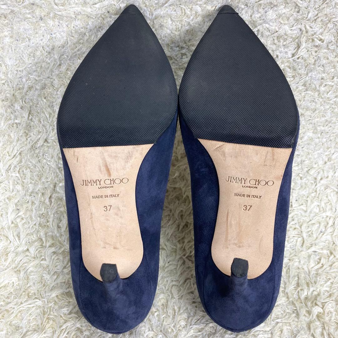 『未使用級』JIMMY CHOO パンプス スエード ヒール ポインテッドトゥ