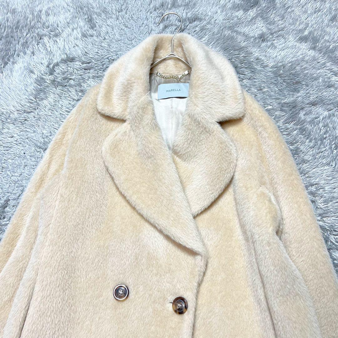 MaxMara マレーラ 現行タグ アルパカ テディベアコート XL相当 極美品