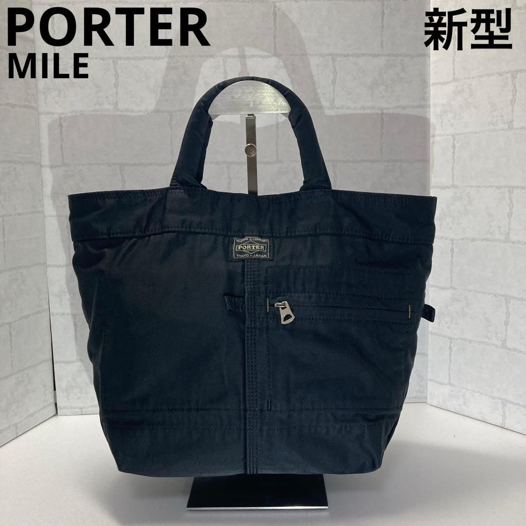 新型 ポーター マイル ミニトートバッグ ブラック
