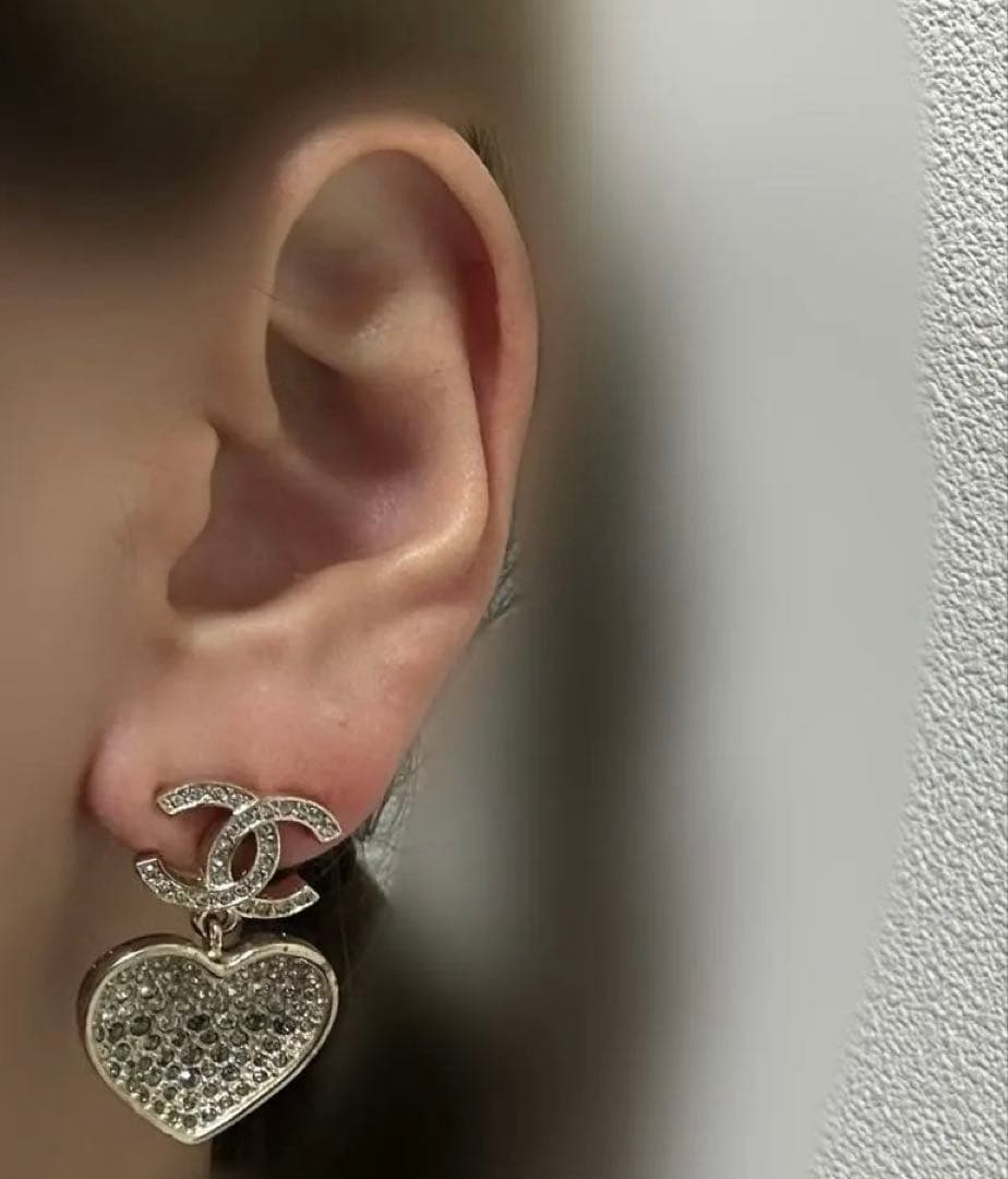 CHANEL CCロゴ　ハートピアス　両耳 正規品