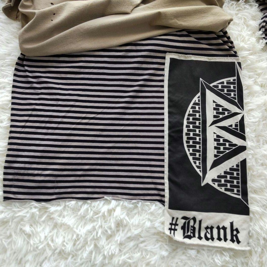 メゾン ミハラ ヤスヒロ レイヤードダメージ ロングTシャツ46