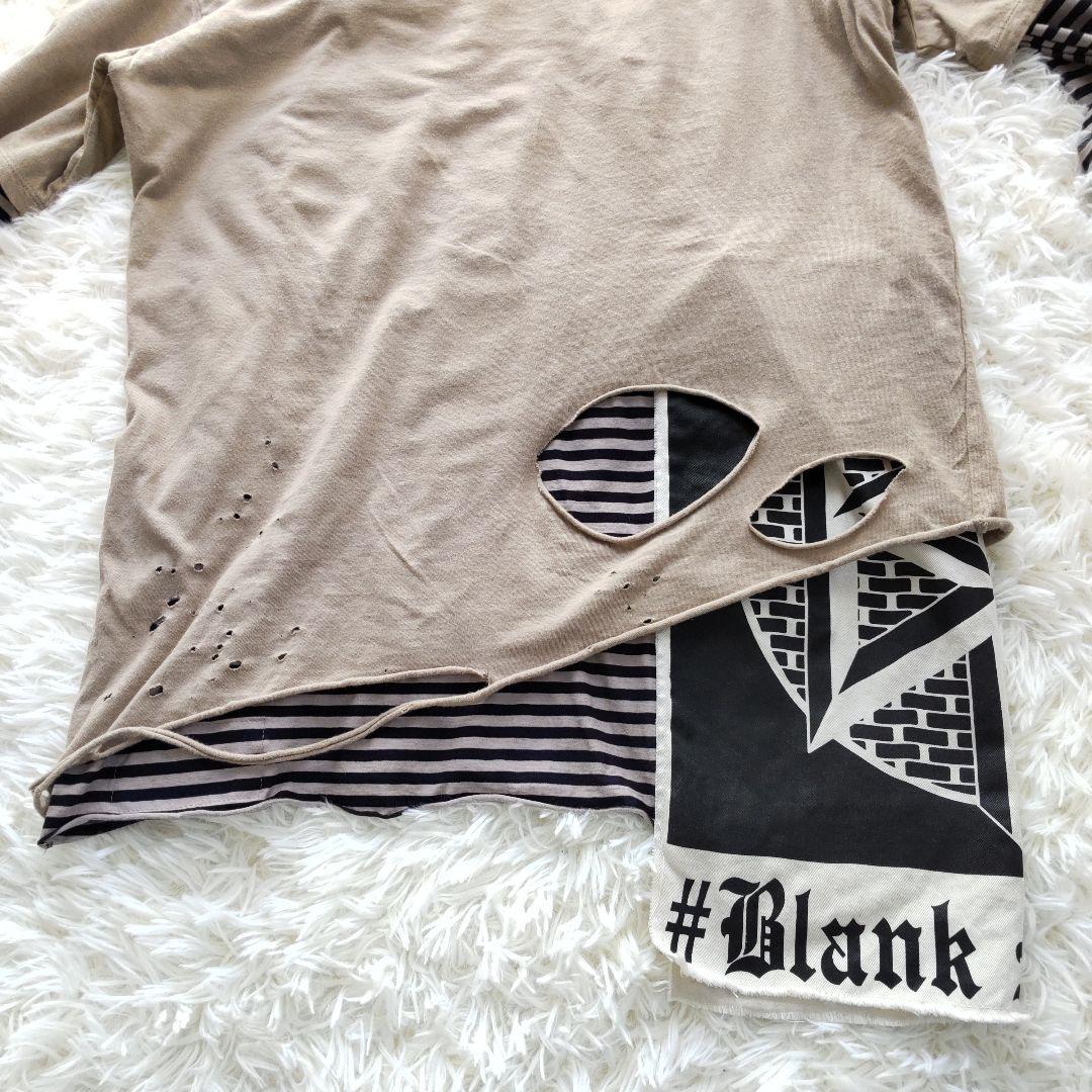 メゾン ミハラ ヤスヒロ レイヤードダメージ ロングTシャツ46