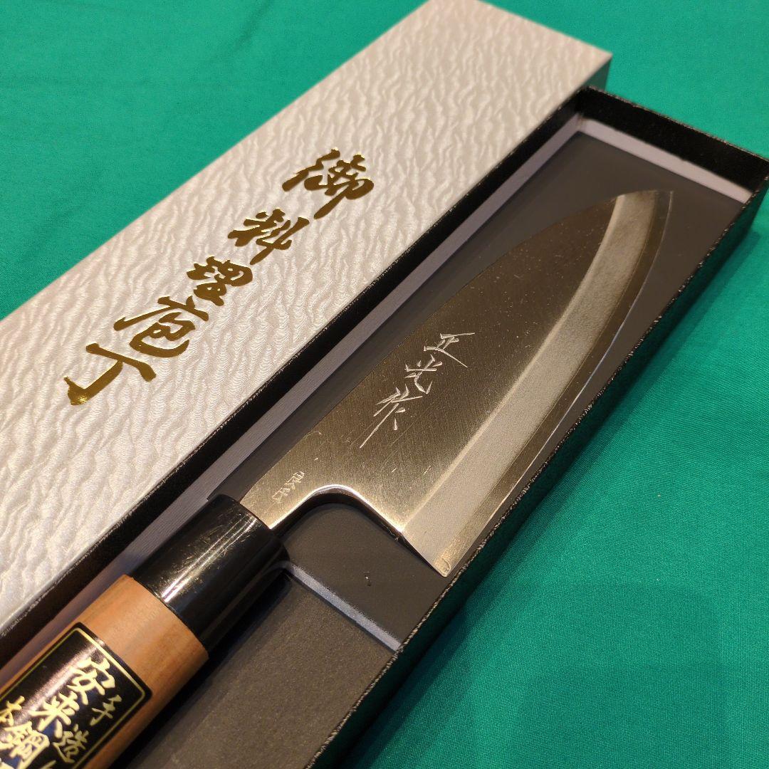 《銀三鋼使用》正光作　出刃包丁　5寸　150㍉　桜柄付き