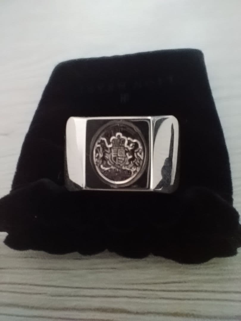 LH Petite Modern ブリティッシュエンブレムリング/シルバー925