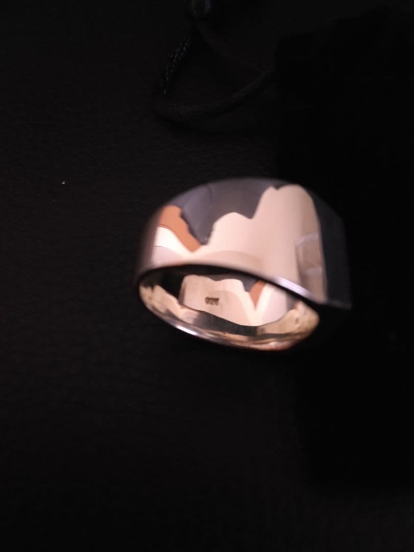 LH Petite Modern ブリティッシュエンブレムリング/シルバー925