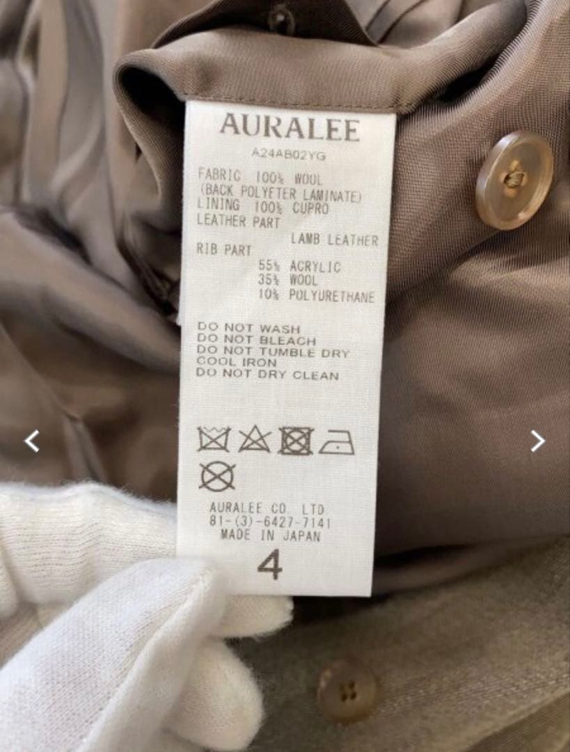 AURALEE: HUNTING BLOUSON 24AW サイズ4