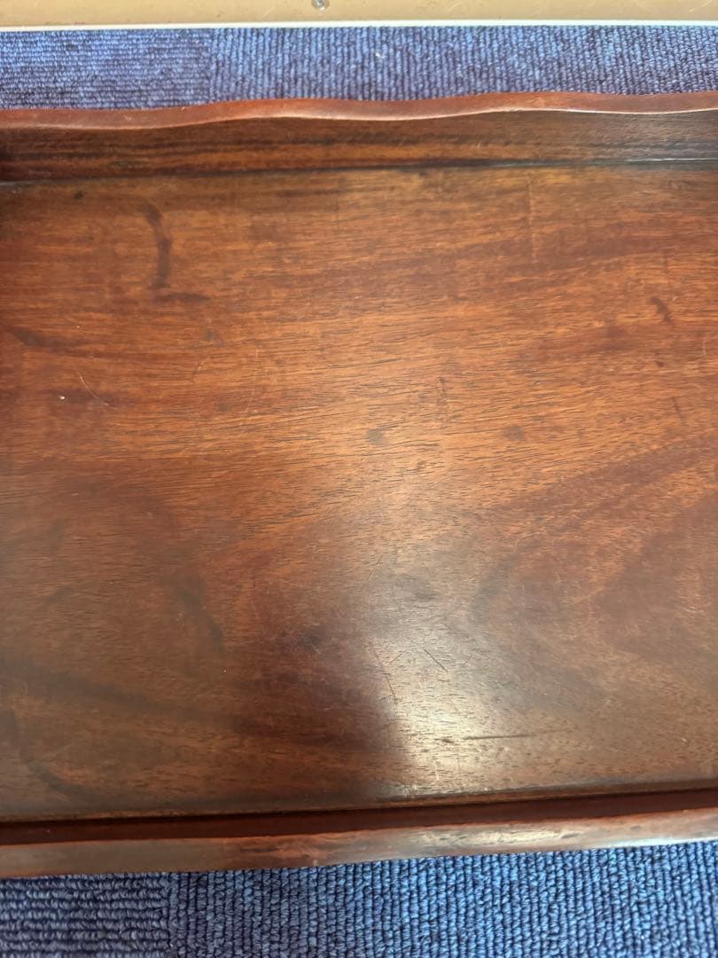 1961 唐木 煎茶盆 煎茶道具 古美術 古道具 アンティーク 木地盆　時代物