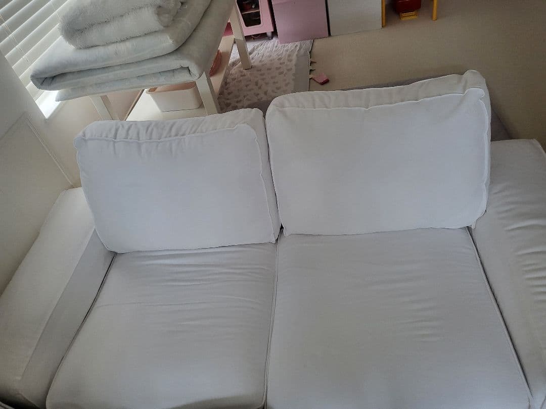 IKEA Kivik 2人掛けソファーカバー ホワイト