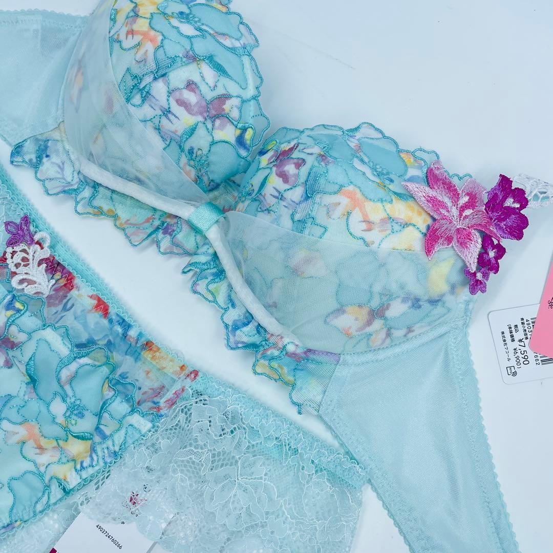 WACOAL《ルジェ》リボンブラ　ブラジャー&ソングセットE65-M大人気