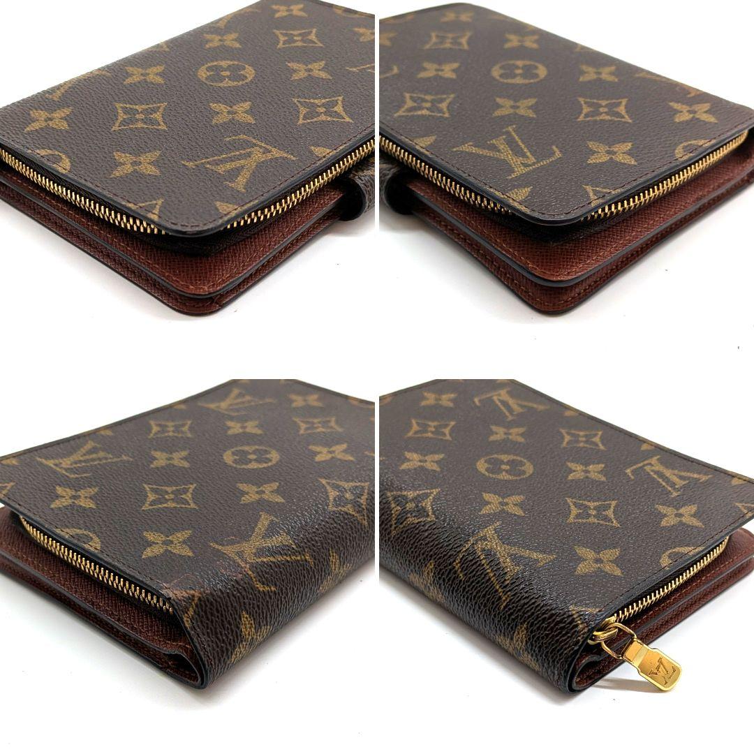 ジャンク品 ルイヴィトン モノグラム パピエジップ 折り財布 パスケース B37