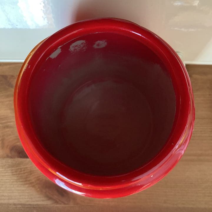 激レア　アメリカンカントリー　めちゃくちゃ可愛い灰皿　トラッシュ　ロゴ　赤　白