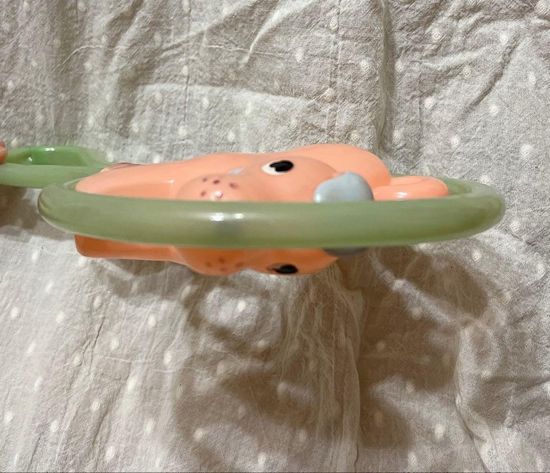 希少　オキュパイドジャパン　レトロ　セルロイド　ガラガラ　赤ちゃん　いぬ　犬