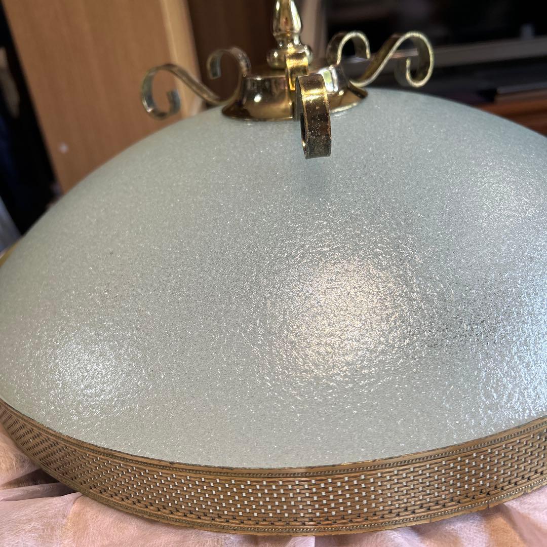 値下げ‼️ヤマギワヴィンテージ アンティーク照明ガラスシェード昭和レトロ希少