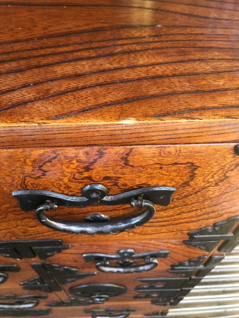 伝統工芸 岩谷堂箪笥 南部鉄器金具 うるし塗装 整理タンス 時代箪笥 チェスト