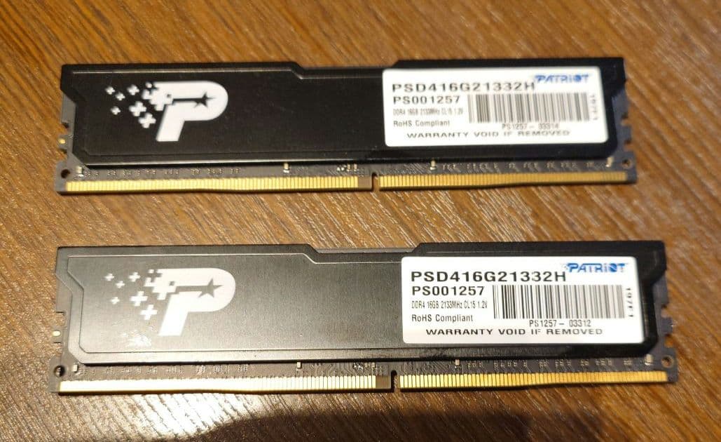 PATRIOT PSD416G21332H 16GB DDR3 メモリ 2枚