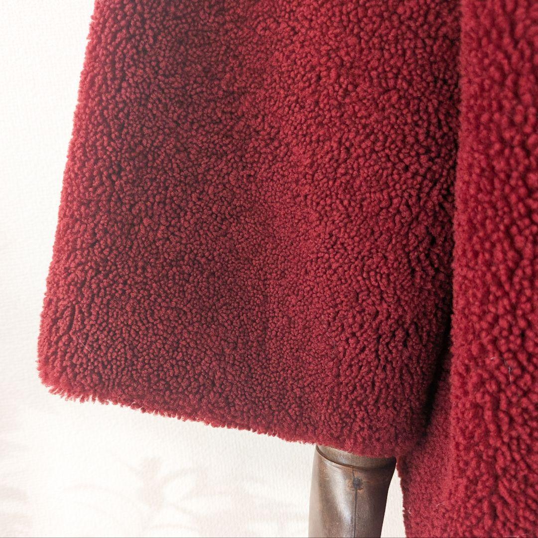 美品　AKRIS　アクリス　リアルファー　レザーコート　リバーシブルコート